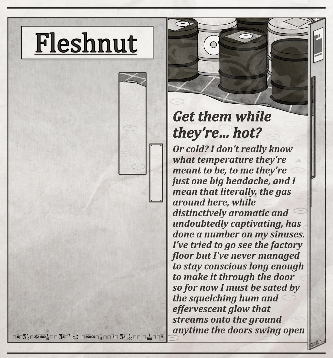 Fleshnut Division. Advert #2